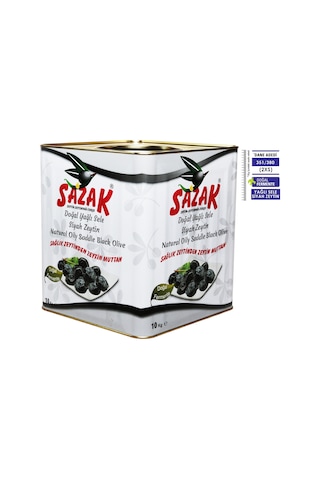 Sazak Yağlı Sele 351-380 KB Siyah Zeytin Teneke 10 KG Sazak Yağlı Sele 351-380 KB Siyah Zeytin Teneke 10 KG