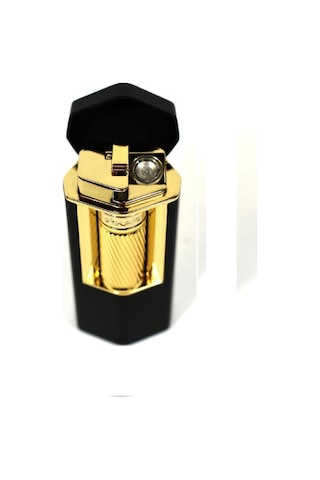 Meridian Single Lighter Siyah Gold Puro Çakmağı