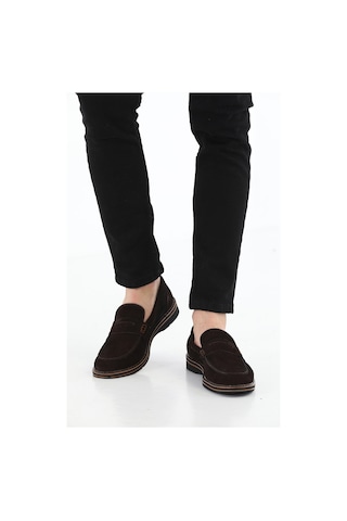 M.Karaca Hakiki Süet Deri Ortopedik Klasik Erkek Ayakkabı K.Kahve