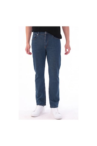 Blayn Jeans Erkek Tint Efekt Diz İzi Yapmayan Pamuklu Esnek Denim Jean Kot Pantolon Regular Kalıp Petrol Mavisi Açık