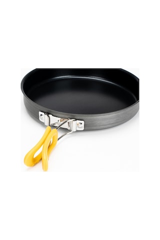 Mufunye Alüminyum Çelik Orta Boy Teflon Tavaya, Kıvrılabilir Kol - Kompakt Ve Taşınabilir Siyah