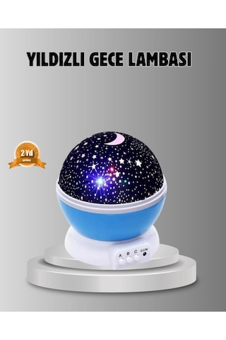 Çocuk Gece Lambası 6 Modlu Renkli Led Enerji Tasarruflu Masal Işığı Çok Renkli