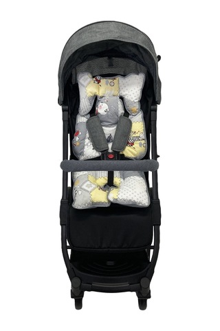 Ezh P1010 Puset ve Oto Koltuğu Minderi Gri-Sarı