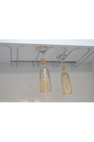 Krom 4 Bölmeli V Bardaklık Kadehlik