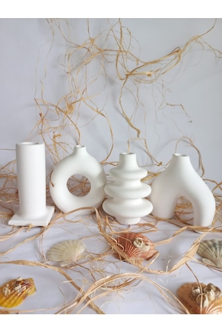 Bohem Grup Vazo Seti Beyaz