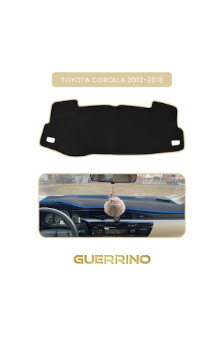 Toyota Corolla 2012-2018 Torpido Koruma Halısı Bej Kenar