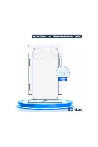 Apple iPhone 11 Uyumlu Fullbody Arka Kaplama Hidrojel Koruyucu Film 67950774