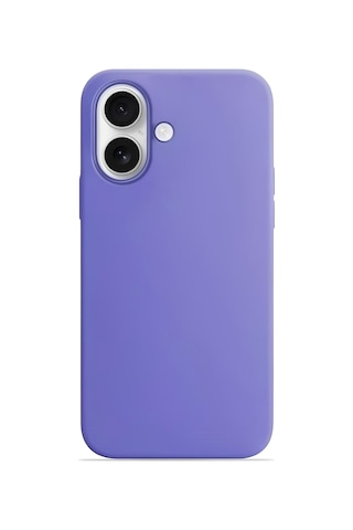 Apple, Uyumlu iPhone 17 Soft Touch Lansman Silikon Kılıf Pastel Lila