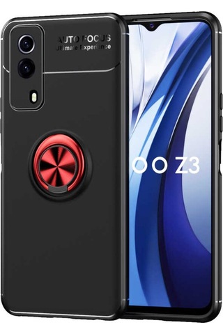 Vivo Y53S 4G Kılıf Yüzüklü Magnetli Ravel Case Kapak