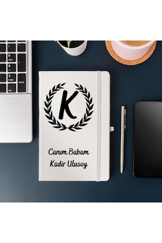 Babaya Özel Deri Kaplı  Defter