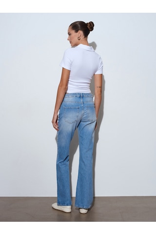 Dilvin 72300 Düşük Bel Bootcut Jean-mavi