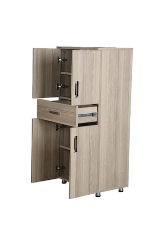 Çok Amaçlı Dolap Hard Parlak Cordoba Suntalem 4raf 1çekmece Kutu Sevk El Yapım Ahşap