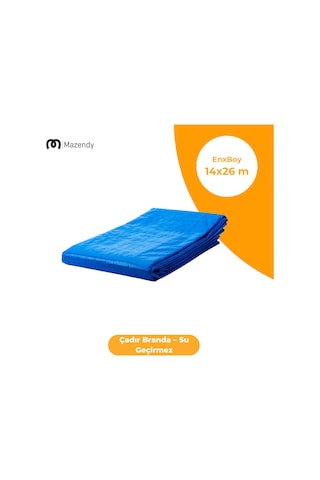 14x26 Metre Çadır Branda Su Geçirmez Çok Amaçlı Kullanım 0