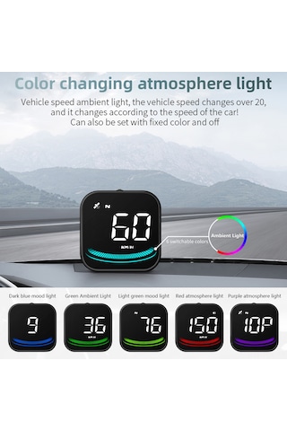 Padalink Evrensel Araç Hud Göstergesi: Gerçek Zamanlı Hız, Pusula Ve Gps Uydu Sayacı İle Akıllı Sürüş Asistanı