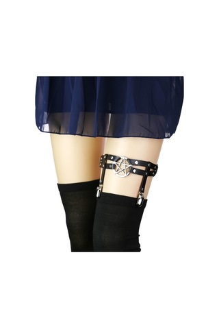 Homyl Kadın Bacak Jartiyer Kemer Ayarlanabilir Uyluk Askı Pu Kırmızı