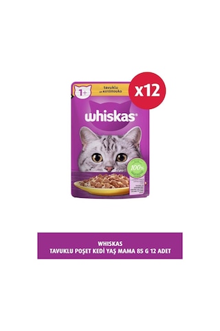 Whiskas Tavuklu Poşet Kedi Yaş Mama 85 G 12x