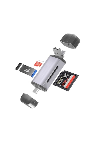 Type C Usb 3.0 Mikro Kart Okuyucu Otg Sd Card Reader Çevirici Adaptör