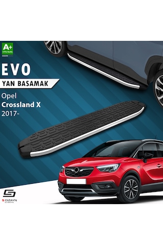 S-dizayn Opel Crossland X Evo Krom Yan Basamak 173 Cm 2017 Üzeri