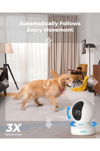 Reolink İç Mekan Güvenlik Kamerası, 5mp Süper Hd Takılabilir Wifi Kamera