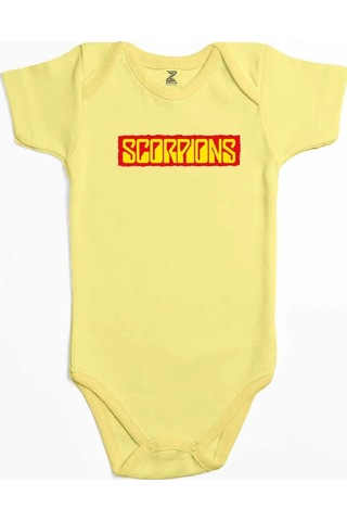 Zepplin Giyim Scorpions Text Color Pembe Bebek Body Zıbın