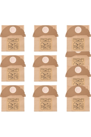 Leasetake 10 Adet Vakum Filtresi Toz Torbası Toplama Çöp Torbası 6.904-322.0 Karcher A2004 Wd2 Elektrikli Süpürge Parçaları İçin Vakum Torbaları