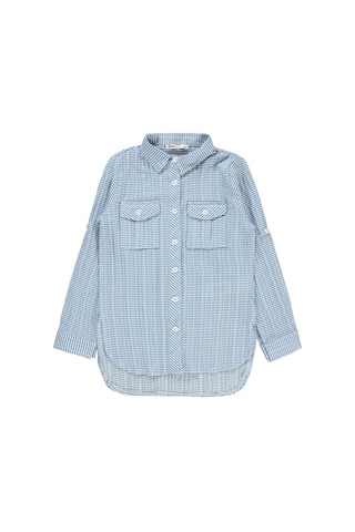 Civil Girls Kız Çocuk Tişörtlü Gömlek 6-9 Yaş Mavi 40d57c57824s1-1 Mavi