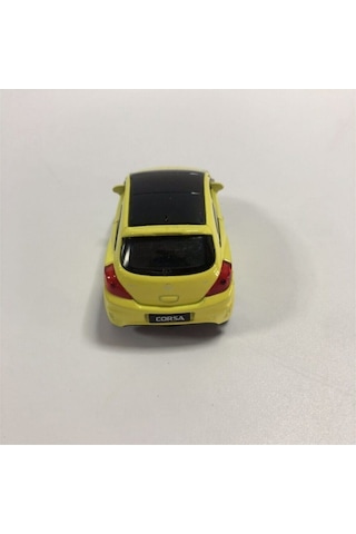 Welly Die Cast Opel Corsa Metal Çek Bırak Araba Sarı