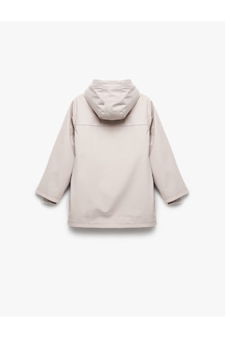 Koton Kapşonlu Peluş Detaylı Kapaklı Cepli Uzun Kollu Mont Pembe 6wkg00014aw Gül