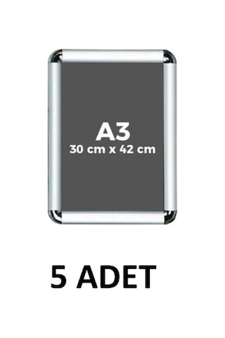 Kraf -5 Adet- A3 Eko Plastik Rondo Çerçeve 42x30 Cm