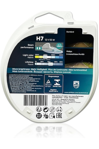 Philips H7 Ampul Xtreme Vision Pro150 X-treme +%150 Fazla Işık