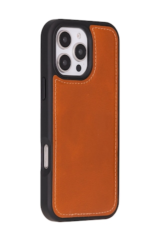 Bloomcase Apple Uyumlu iPhone 16 Pro Max Leopard Hakiki Deri Cüzdanlı Telefon Kılıfı Leopar - Pembe