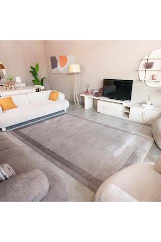 Saray Halı Istana Is03a 120 Tarak Lüks Modern Salon Halısı Özel Taban Gri - Antrasit
