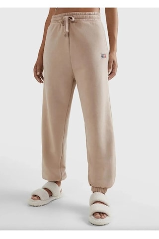 Tommy Hilfiger Jogger Pamuklu Rahat Kesim Eşofman Altı Dw0dw14995-trh Pudra