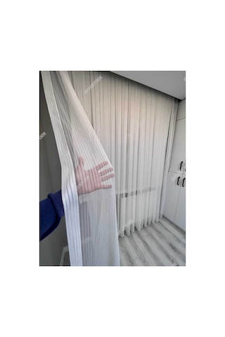 Selvi Tül, Düz Tül, Çizgili Tül,bambu Zincir Tül, Salon Tülü, İnce Çizgili Tül, Sık Pile Kırık Beyaz