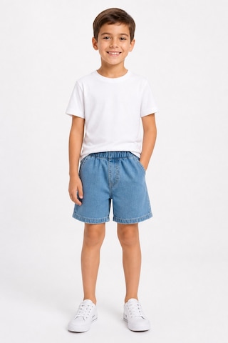 Eray Alp Kids Erkek Çocuk Mavi Kot Şort Yazlık Günlük Model