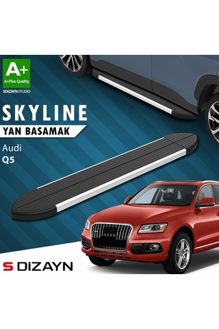 S-dizayn Audi Q5 Skyline Aluminyum Yan Basamak 183 Cm 2008-2016 A+ Kalite