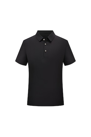 New Performance Premium Polo T-shirt 67.1% Nylon 22.0% Pamuk 10.9% Spandex Siyah