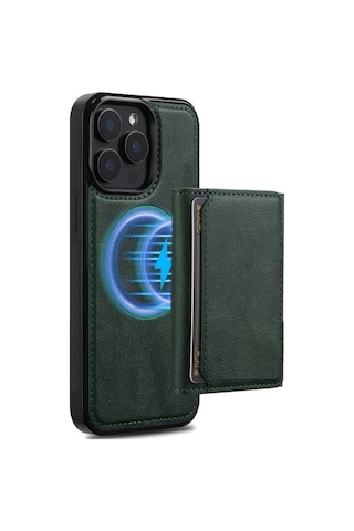Teleplus Apple Uyumlu iPhone 13 Pro Max Kılıf Pollux L2 Serisi Mıknatıslı Kartlıklı 2-1 Kapak