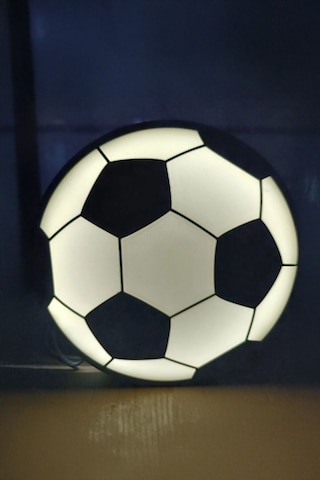 Renkli Futbol Topu Tasarımlı Şık Gece Lambası, Çocuklar İçin Güzel Bir Hediye Çok Renkli