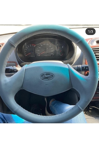 Hyundai Accent Milenyum Kasa Birebir Renk Araca Özel Kaplama Deri Direksiyon Kılıfı Siyah