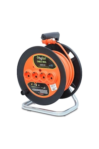 Bylion 3x2,5 Ttr 50 Metre Kablolu Plastik Kablo Makarası 50 M