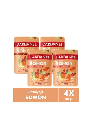 Dardanel Zeytinyağlı Somon Poşet 80 Gr 4 Adet