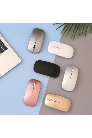 Didadodo 3d Ayarlı Ergonomik Mouse 2.4g Kablosuz, Şarj Edilebilir, 7 Renkli Işık, Sessiz Optik Fare Optik