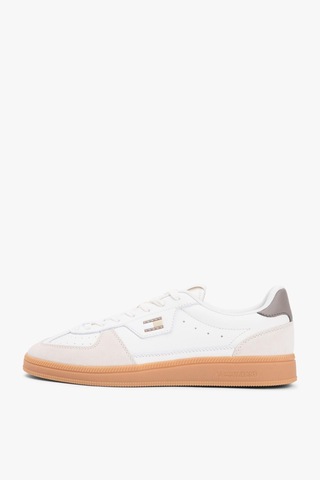 Tommy Hilfiger The Greenwich Edge M Deri Beyaz Erkek Sneaker-13407 Beyaz