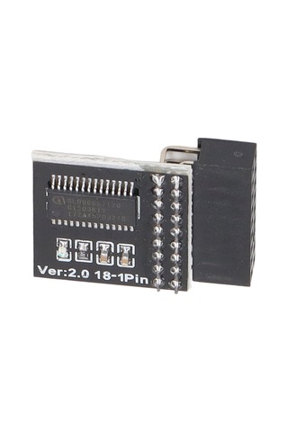 Teltree Tpm2.0 Güvenlik Modülü 18pin - Lpc Kartı, Intel 100 Serisi & Amd Ddr4 İle Uyumlu, Wın11 Güncelleme Testi İçin, Siyah