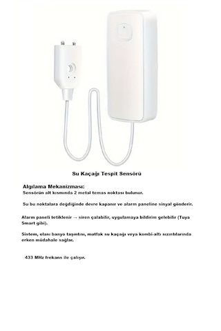 Obiem Akıllı Ev Güvenlik Alarm Sistemleri Su Kaçağı Tespit Sensör