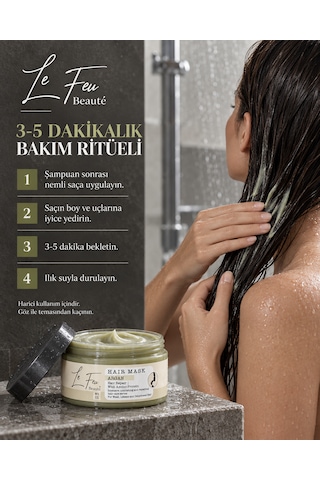 Le Feu Beauté Argan Ve Amino Proteinli Saç Bakım Maskesi 300 Ml Kuru Ve Yıpranmış Saçlar