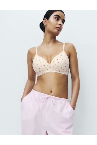 Marks & Spencer 3'lü Destekli T-Shirt Sütyeni Seti T33000322P Krem