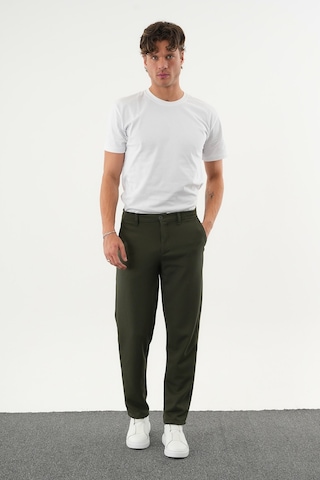 Redline Arden Kışlık Kalın Slim Fit Kemerli Erkek Pantolon Haki