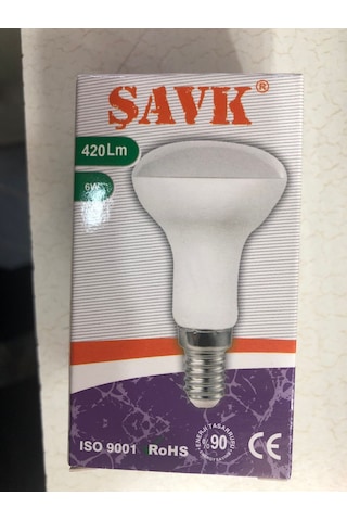 5 Adet Şavk R50 Led Spot 6w 35w 420 Lümen 3000 Kelvin Sarı